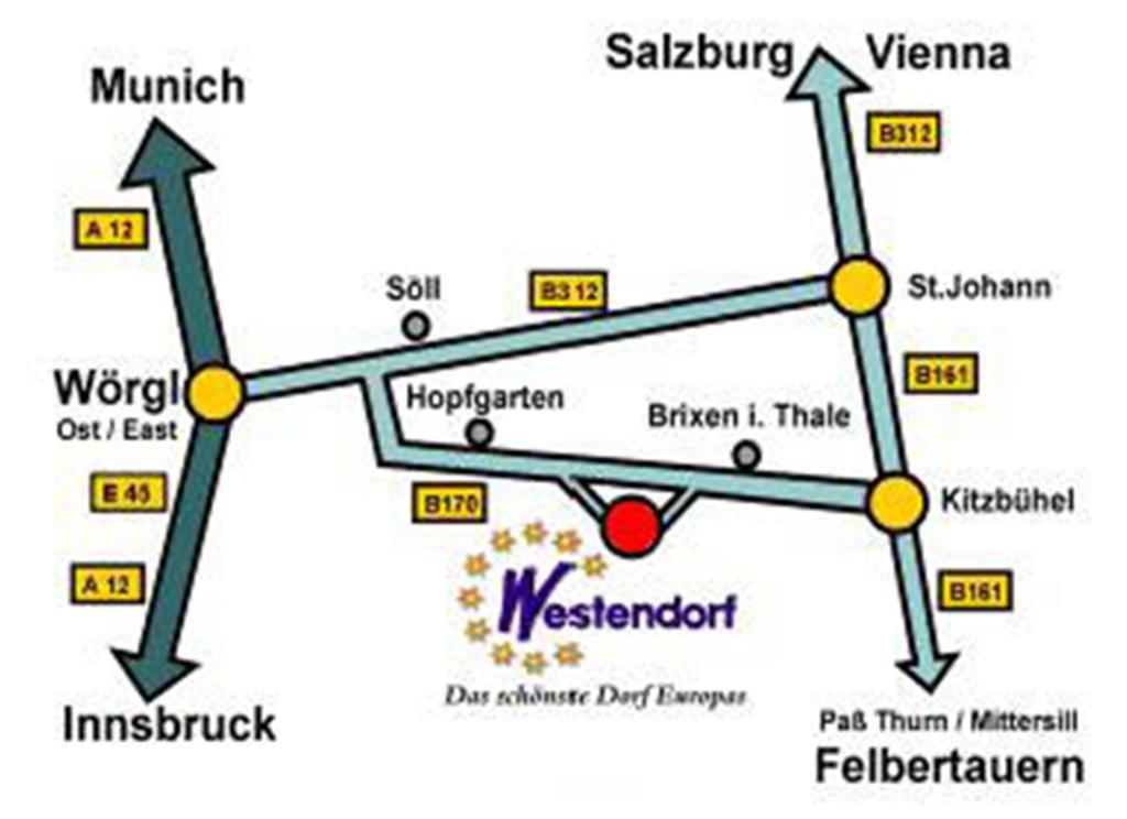 Haus Glanzern Lägenhet Westendorf Exteriör bild